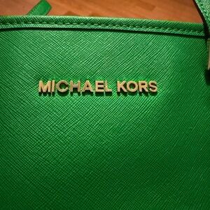 Michael Kors Vibrant Green Shoulder Bag